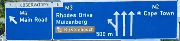 M3 for Southern Suburbs of Cape Town